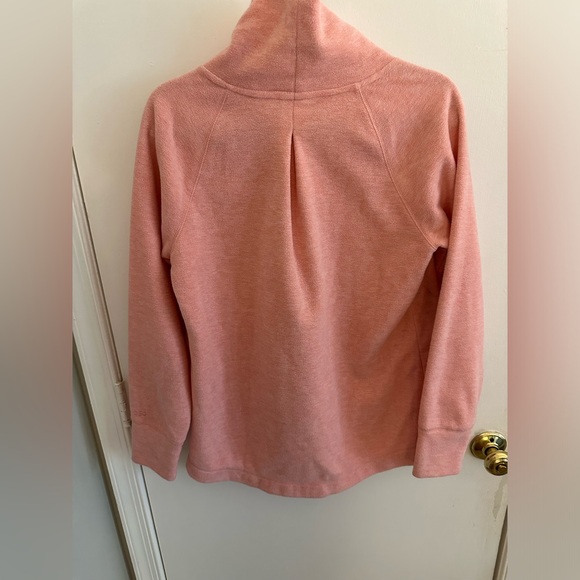 Pink Funnel Neck Fleece Pullover - Picture 6 of 6